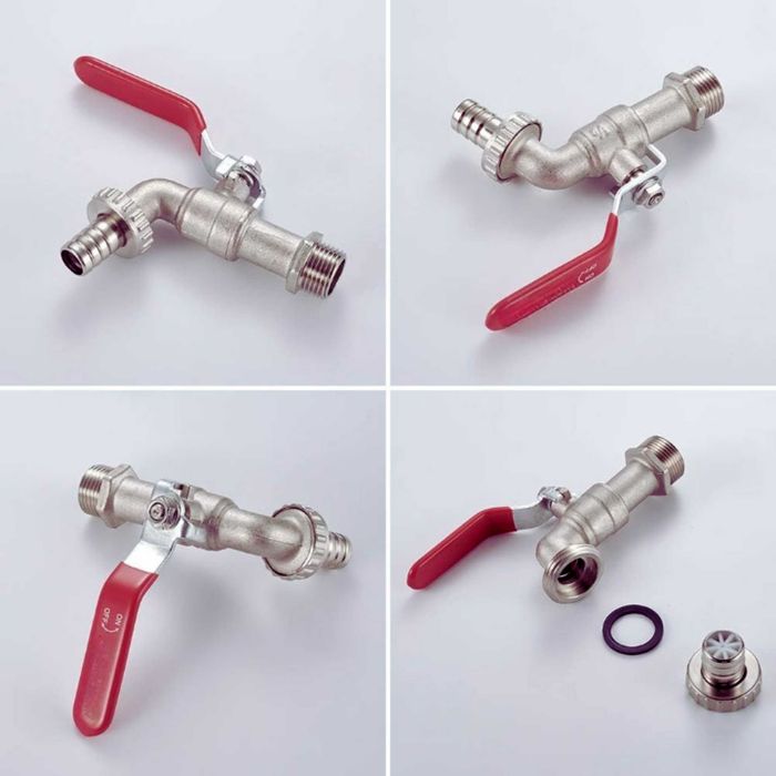 KRAN DO MAUZERA Zawór DO Mauzera Na Wąż 1/2'' ZAWÓR Czerpalny Nypel