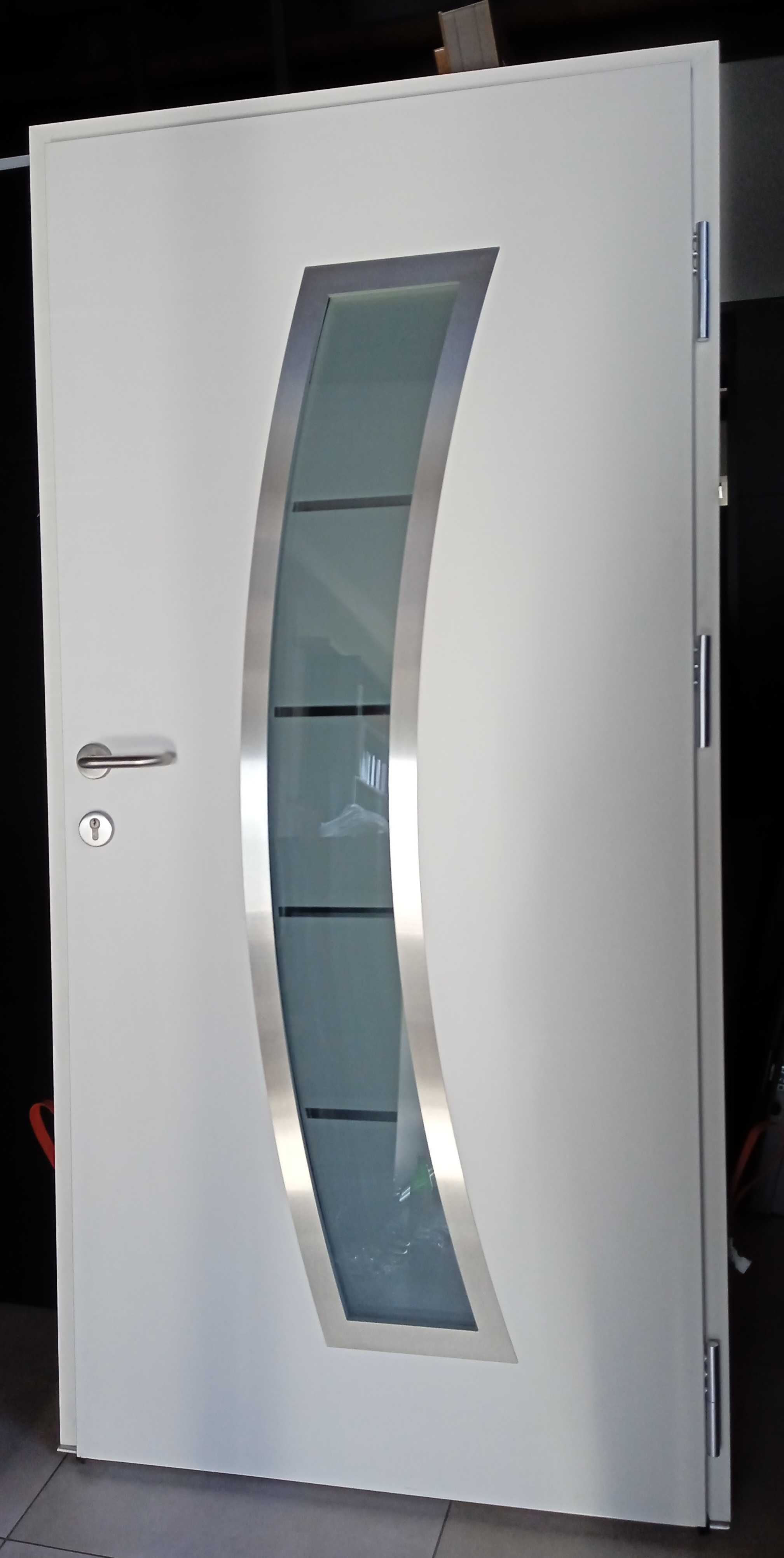 Drzwi aluminiowe 110x210, pochwyt, NOWE/ WYPRZEDAŻ MAGAZYNOWA/wysyłka