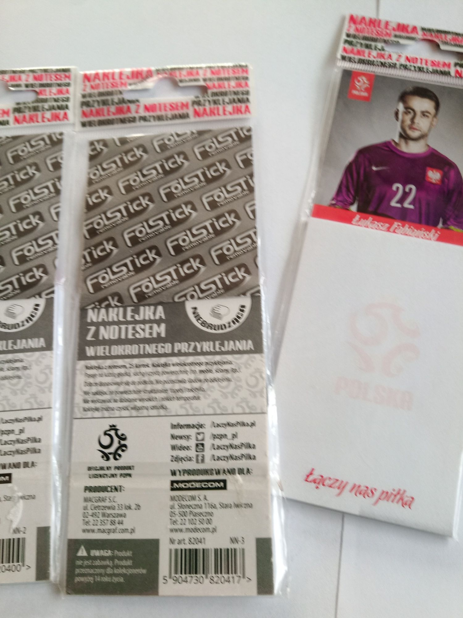 Notesik Łączy nas piłka i naklejka pilkarza