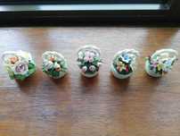 Capodimonte Porcelana Italiana - Cestos Flores