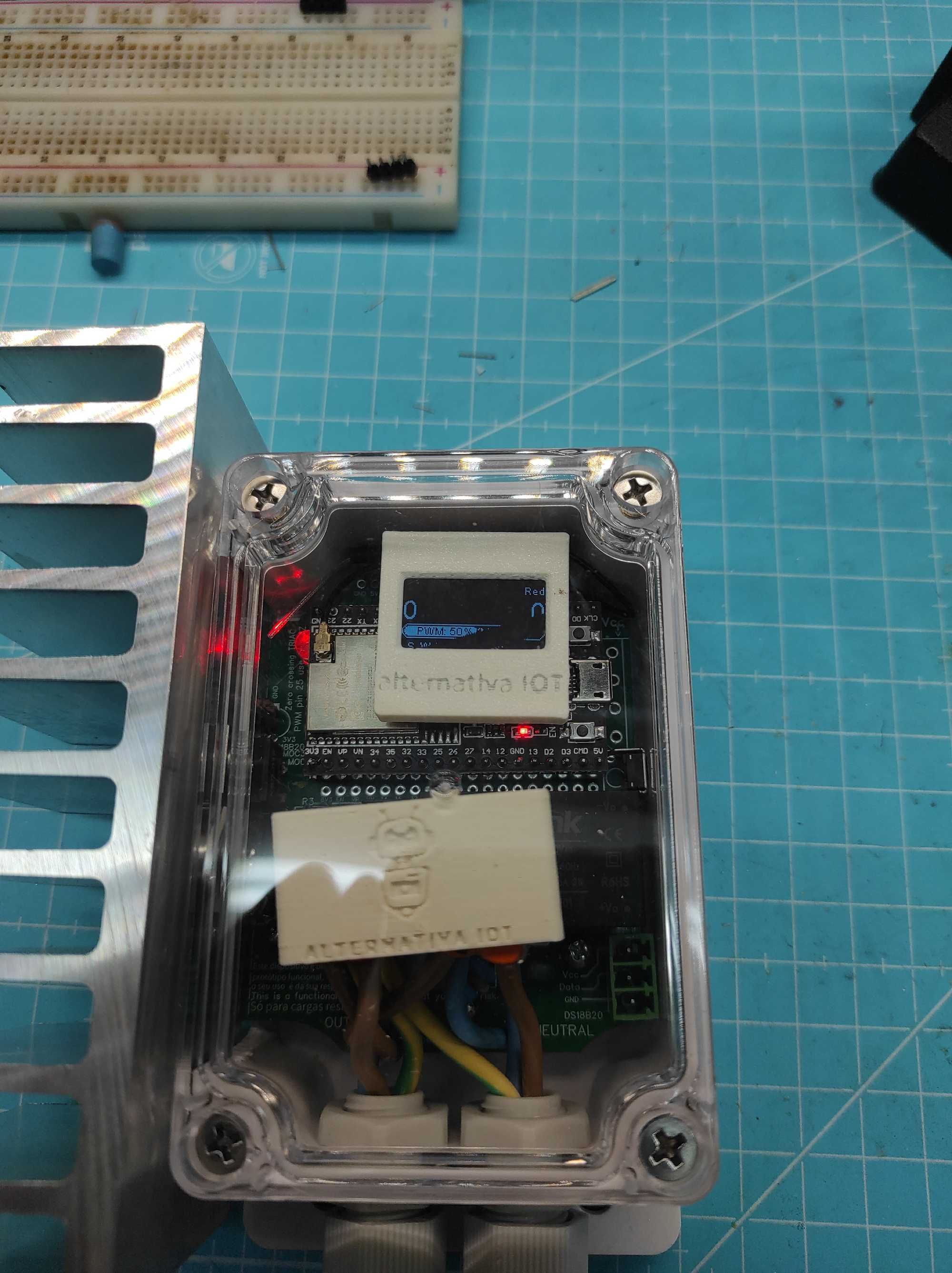 Placa de potência Triac Gestor de excedentes /domótica personalizada