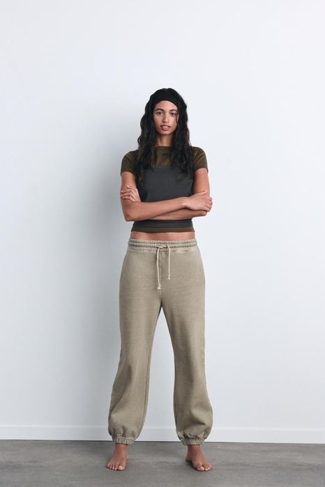 Жіночий костюм (світшот, кофта, штани, джогери) zara, розмір S