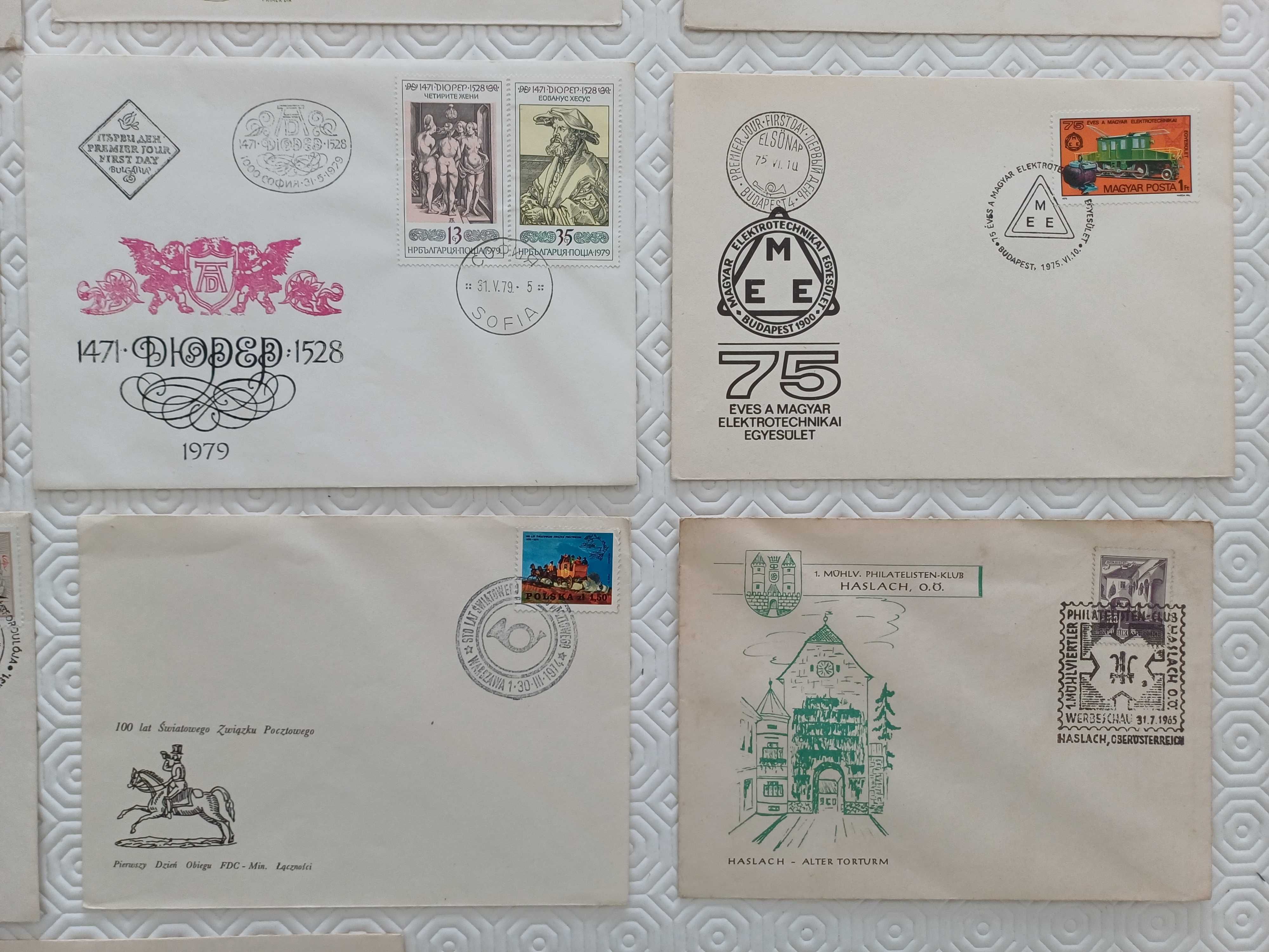 Filatelia - Lote de 17 FDC diversos