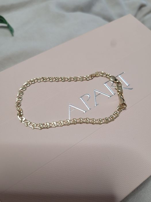 Grube duże oczka bransoletka złota