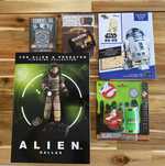 Figuras de vários filmes, séries e jogos (Comics, Alien, Doc Who, etc)