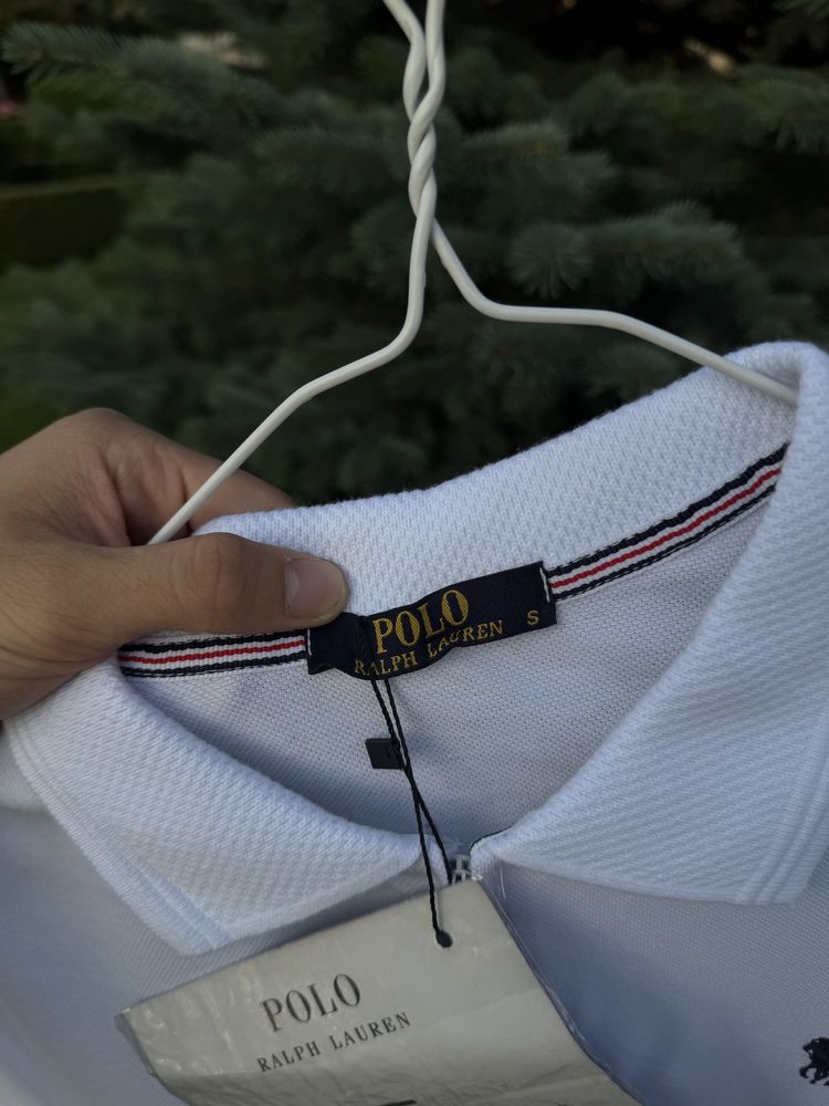 Полузамок Polo Ralph Lauren футболка чоловіча Поло Ральф воротник літо