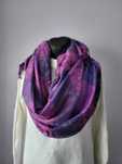 Fioletowy szal chusta pashmina 69x157 cm