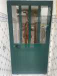 Porta de exterior verde