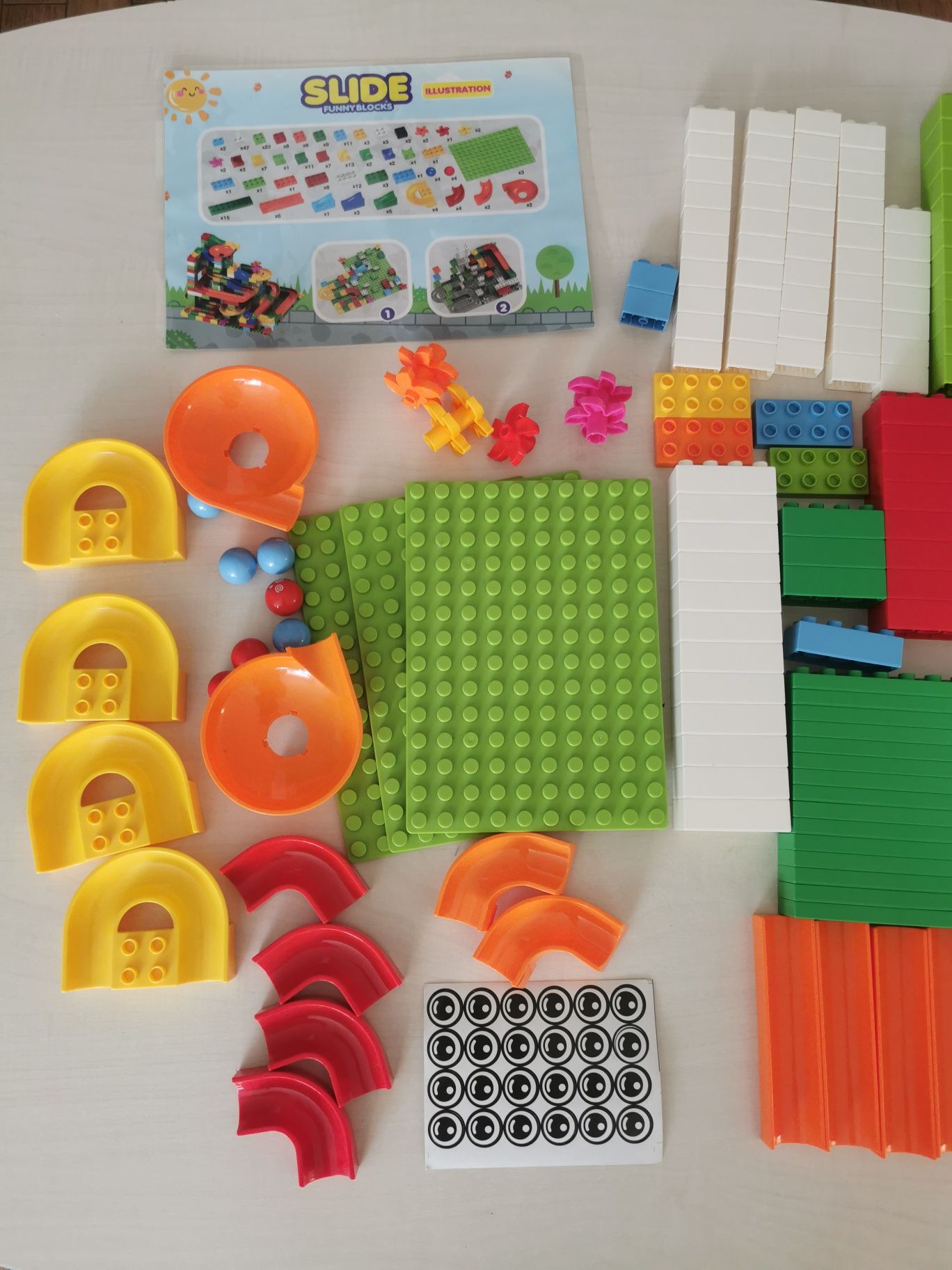 Tor kulkowy z klocków kulkodrom 248 elementów Lego Duplo
