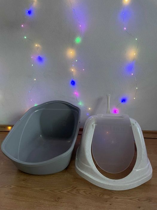 Kuweta dla kota zamykana Comfy Easy Cat szara