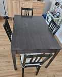 Mesa extensível EKEDALEN + 4 cadeiras STEFAN - IKEA