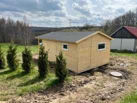 Drewniany domek ogrodowy 6x4 , letniskowy , na działkę ROD, z montażem
