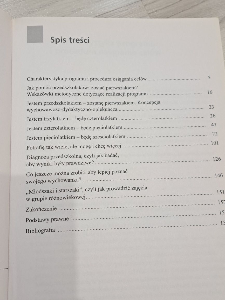 Program wychowania przedszkolnego Od przedszkolaka do pierwszaka