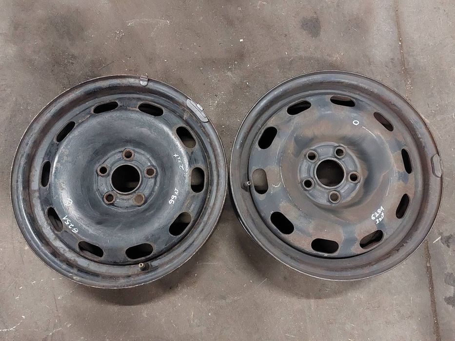 FELGA STALOWA 2 SZT 5x100 6Jx15 ET38 FI57,1 VOLKSWAGEN AUDI 1J0601027H