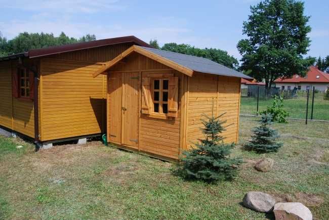 domek drewniany pomieszczenie gospodarcze altanka domki WARBIT