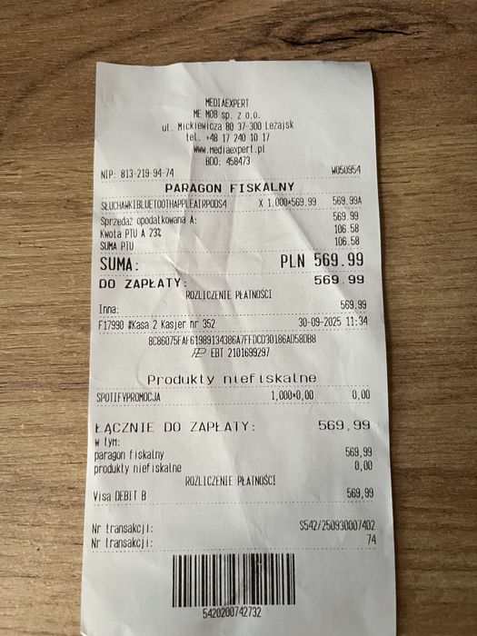 Air pods 4 nowe (z gwarancją)