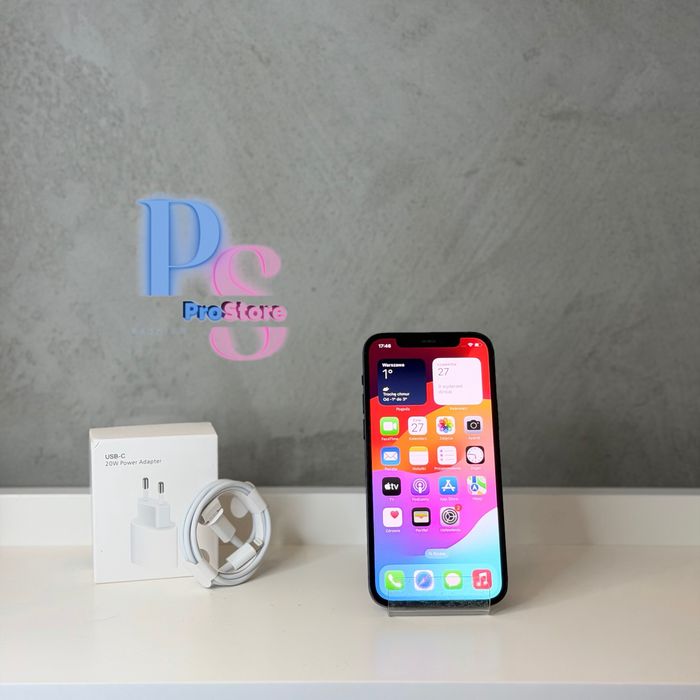 AppleiPhone 12 64GB Black | Bateria 100% | Gwarancja | Faktura/Paragon