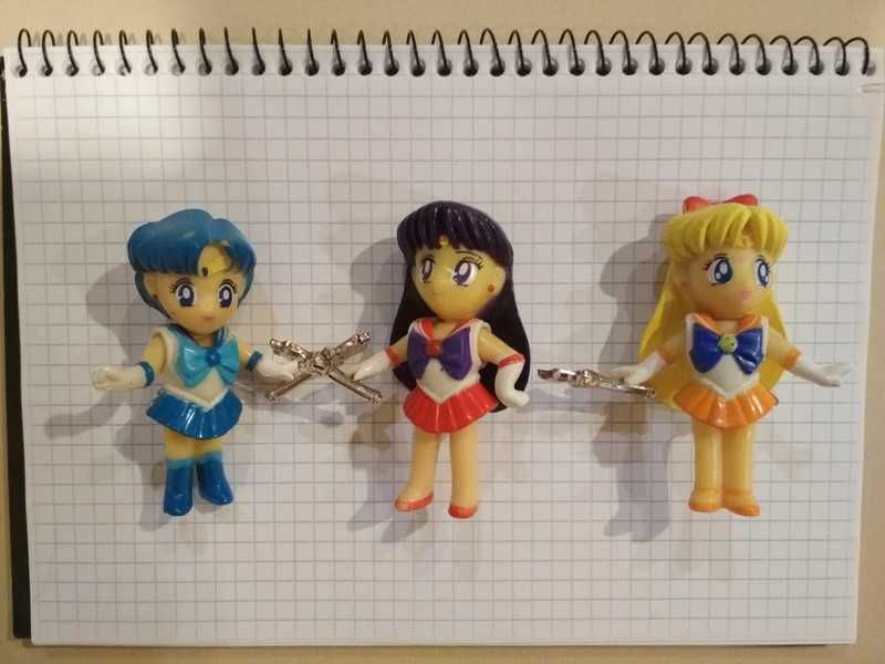 Figurki Sailor Moon - vintage zestaw z lat 90-tych