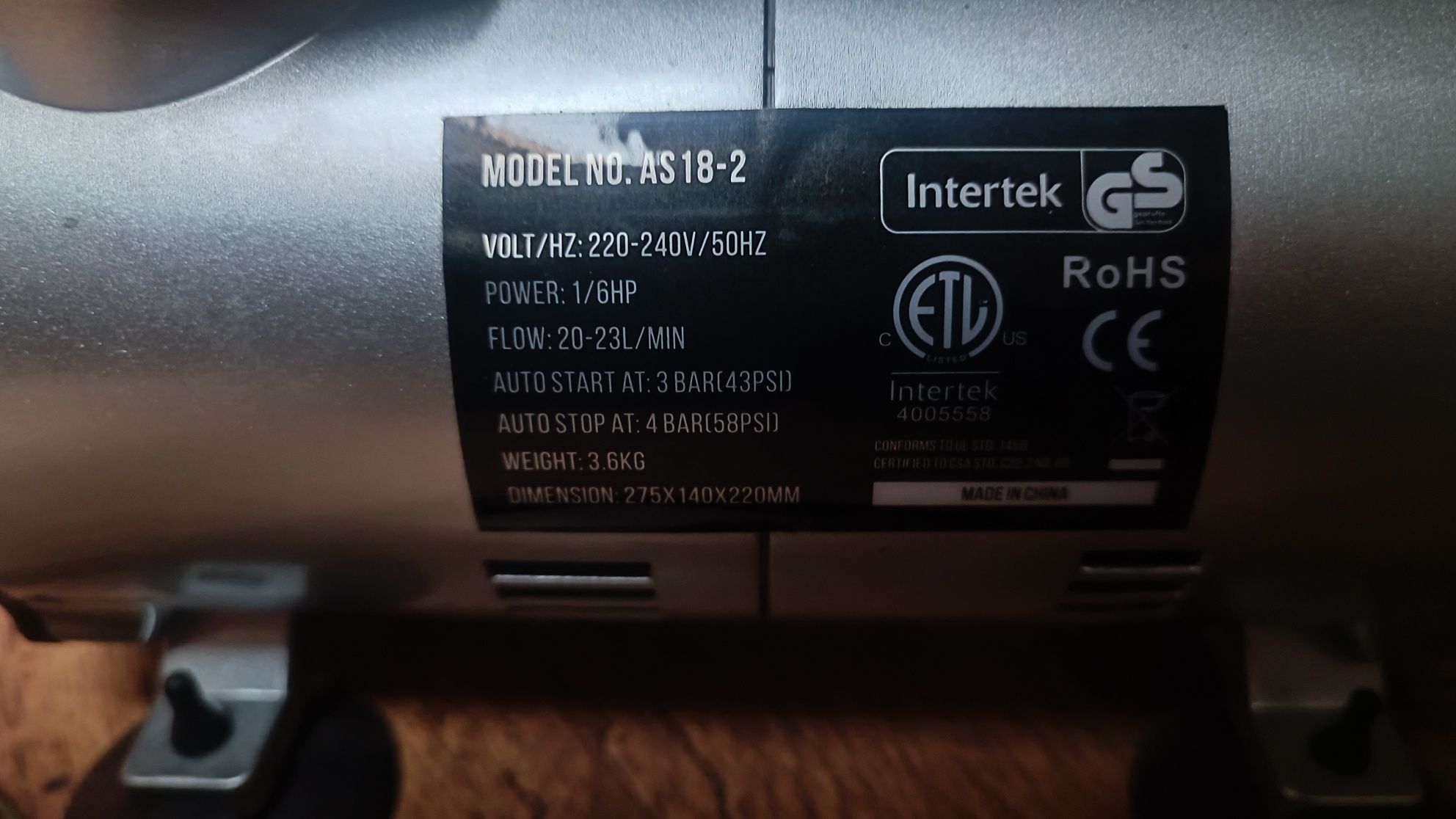 Kompresor bezolejowy AS-18-2