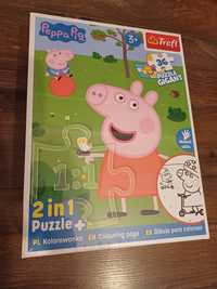 Puzzle peppa świnka 2in1