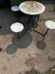 Stolik barowy 4 miejscowy z otworem pod parasol