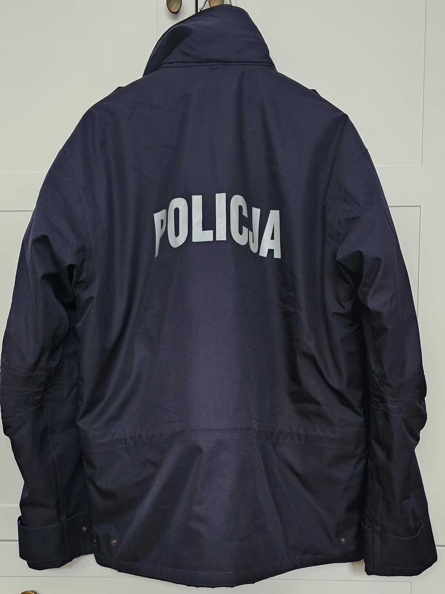 Kurtka zimowa z napisem Policja jak nowa 110/185