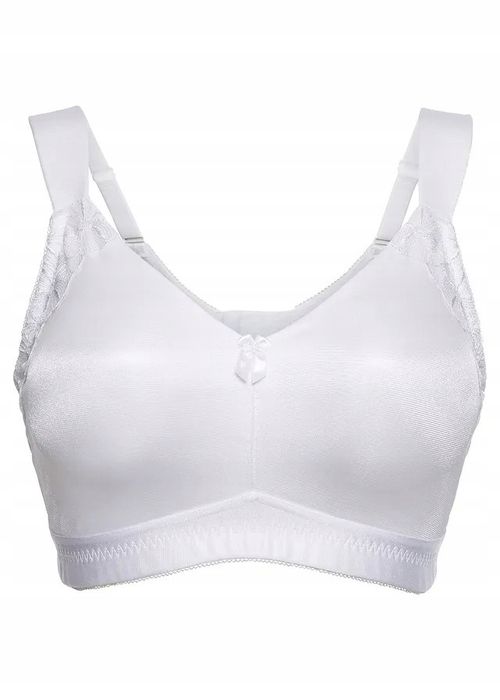 B.P.C biustonosz biały odciążający bez fiszbin t-shirtowy ^105D