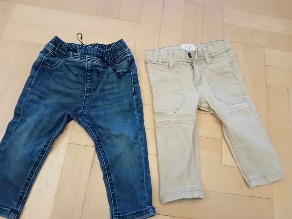 2 pary spodni chlopiecych Primark rozm.74-80 + 2 t-shirty GRATIS