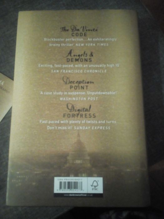 Obra original The Lost Symbol -Dan BROWN (Capa dura Novo!