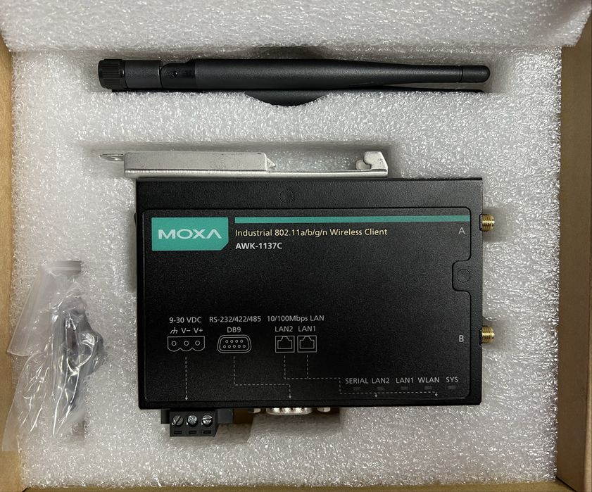 Przemysłowe urządzenie WiFi Client AWK-1137C Moxa