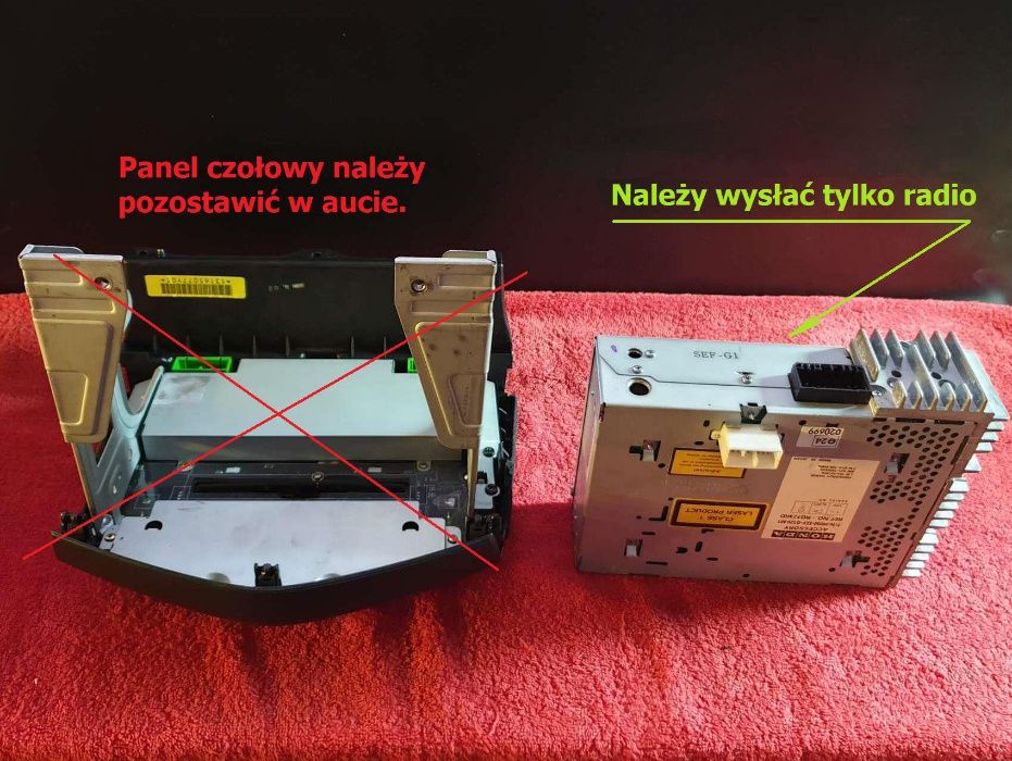 Naprawa Radio Accord VII trzaski wyłącza się, brak podświetlenia itp.