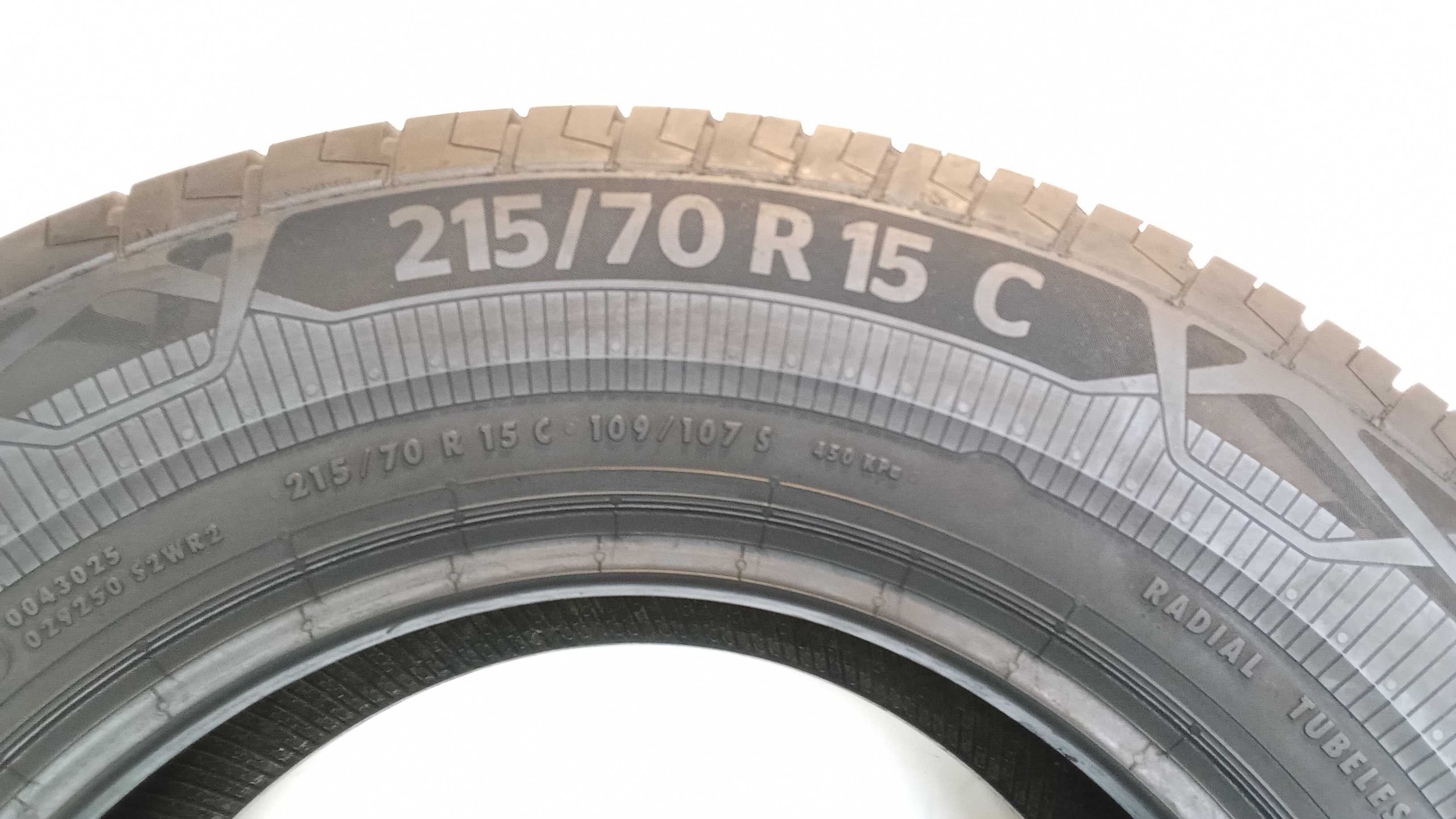 Pojedyncza Opona Letnia Continental Van 215x70x15C 109/107S 6,6mm