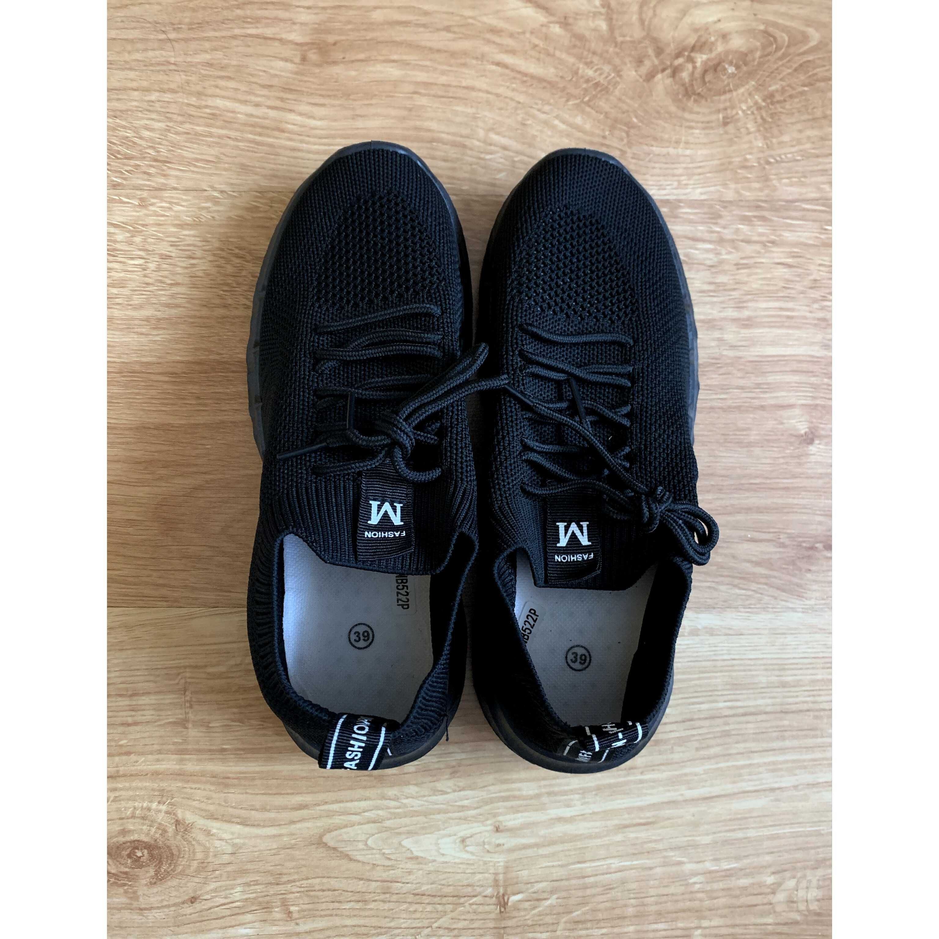 Nowe czarne adidasy sneakersy 38