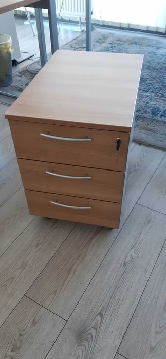 Kontener/ szafka z szufladami pod biurko na kołkach