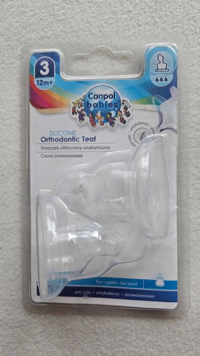 Canpol smoczek do butelki na butelkę anatomiczny ortodontyczny silikon