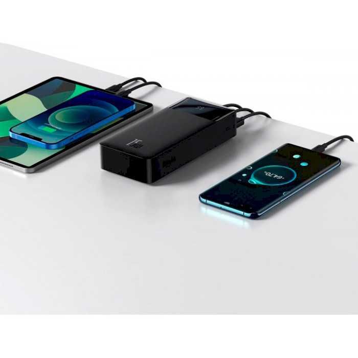 Павербанк Power Bank Baseus Bipow 30000mAh 15W Black ГАРАНТІЯ