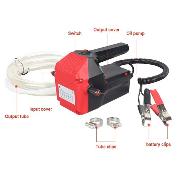 Bomba Transfega 12V para Tirar Óleo do Carro e Moto SO-002 NOVO