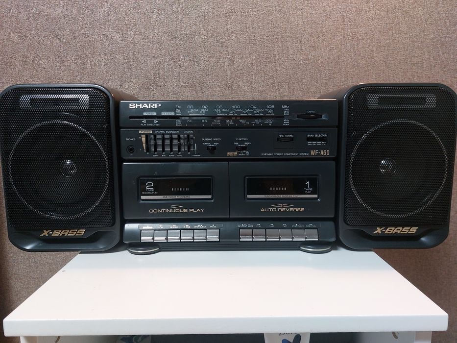 Магнитофон / магнітофон/ магнітола SHARP WF-A60Z (GY)