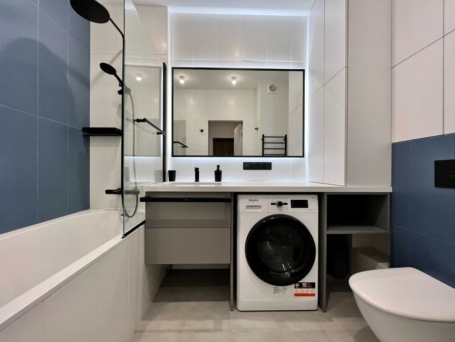 Гармонійна 1-кім 44м2 з двостороннім плануванням в ЖК Республіка