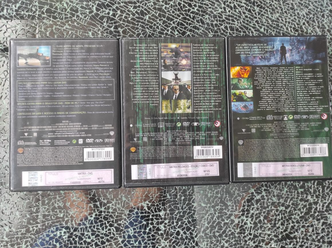 DVD trilogia Matrix