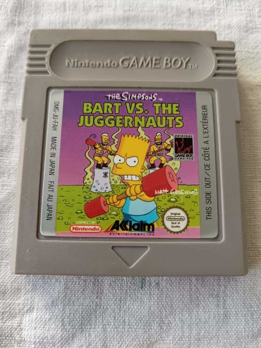 Bart Simpson vs. the Juggernauts (Nintendo Game Boy, Loose, Tested)