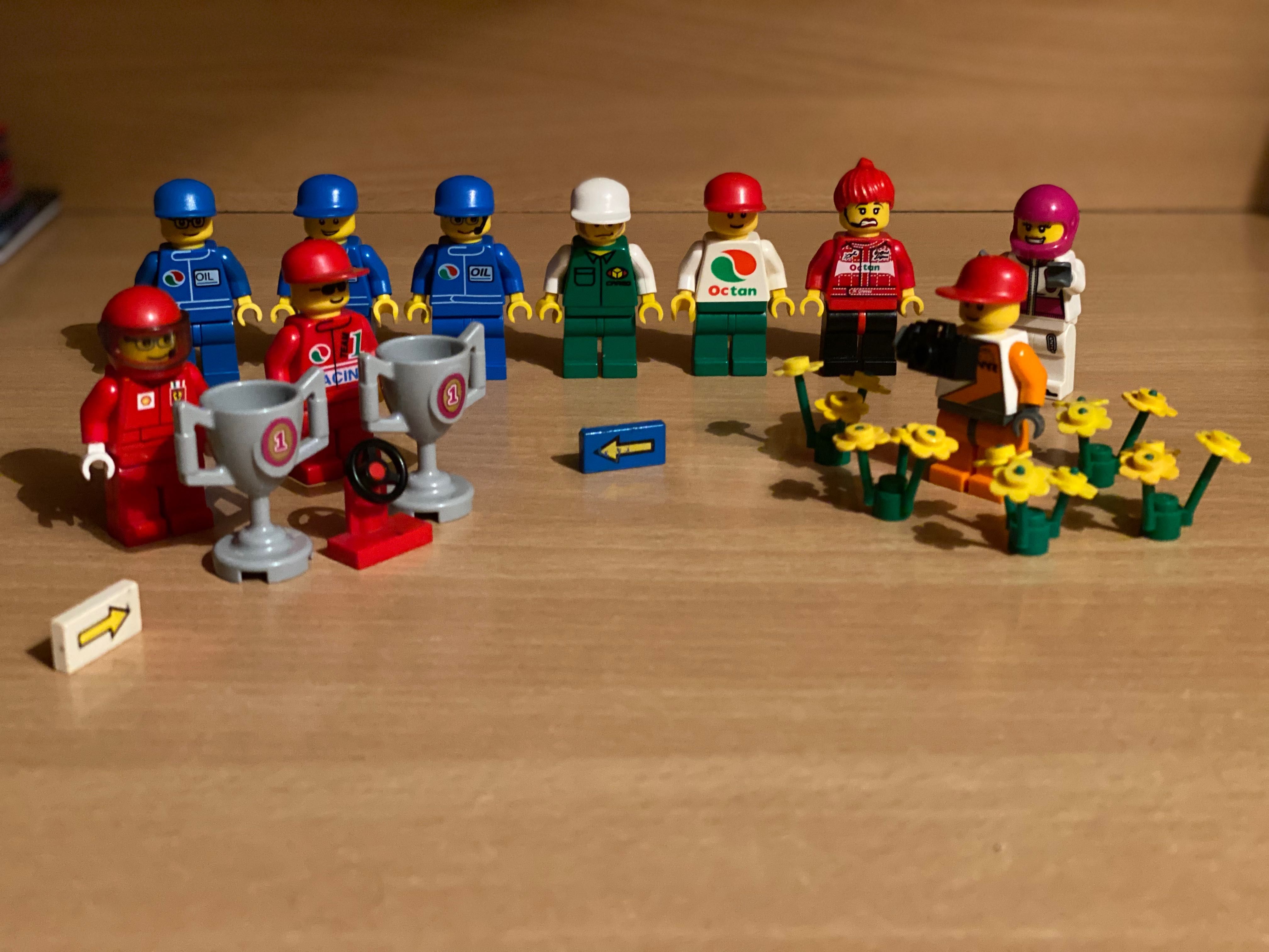 Lego minifigurki Wyścigi Octan Shell Oil [zestaw 10 figurek]