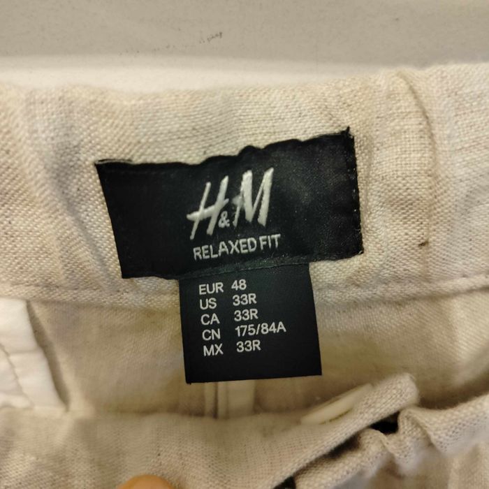 Lniane spodnie meskie