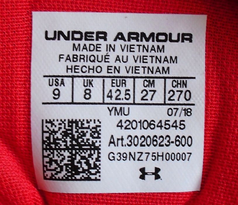 Баскетбольные ботинки Under Armour кроссовки