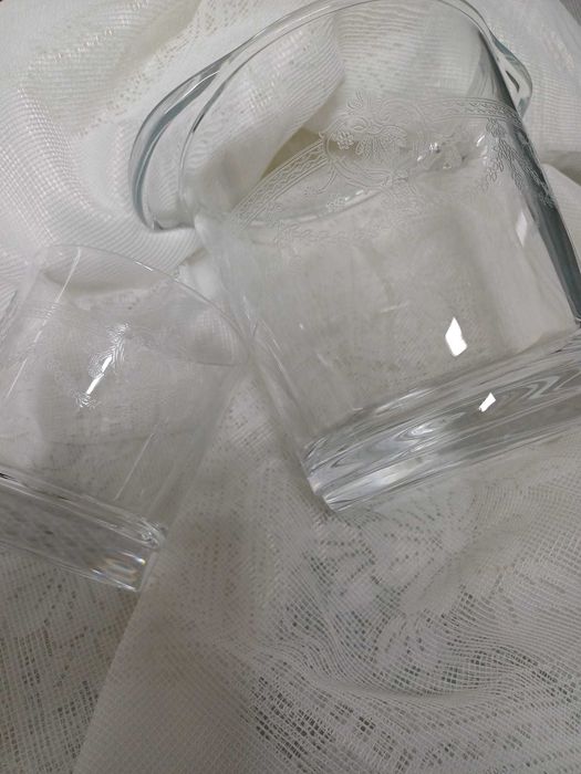 Balde de gelo e 6 copos cristal dárques