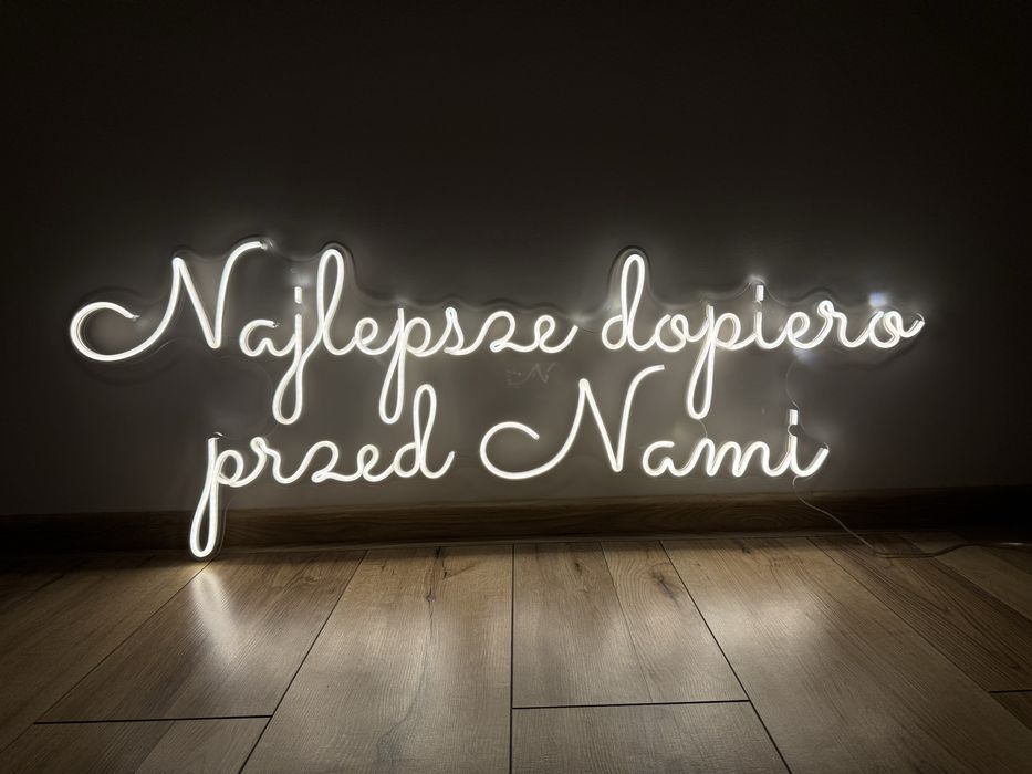 Ledon wynajem Najlepsze dopiero przed nami wesele dekoracje ślubne Led