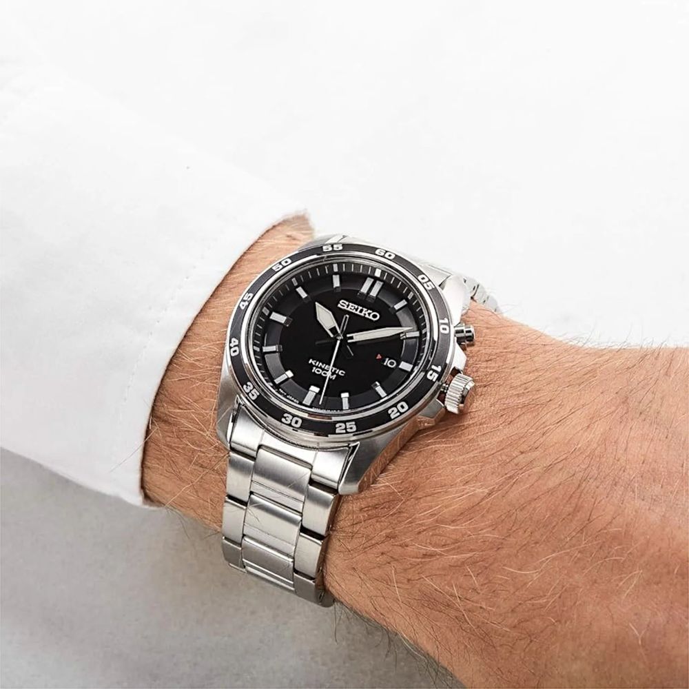 Seiko Kinetic Black Dial SKA785