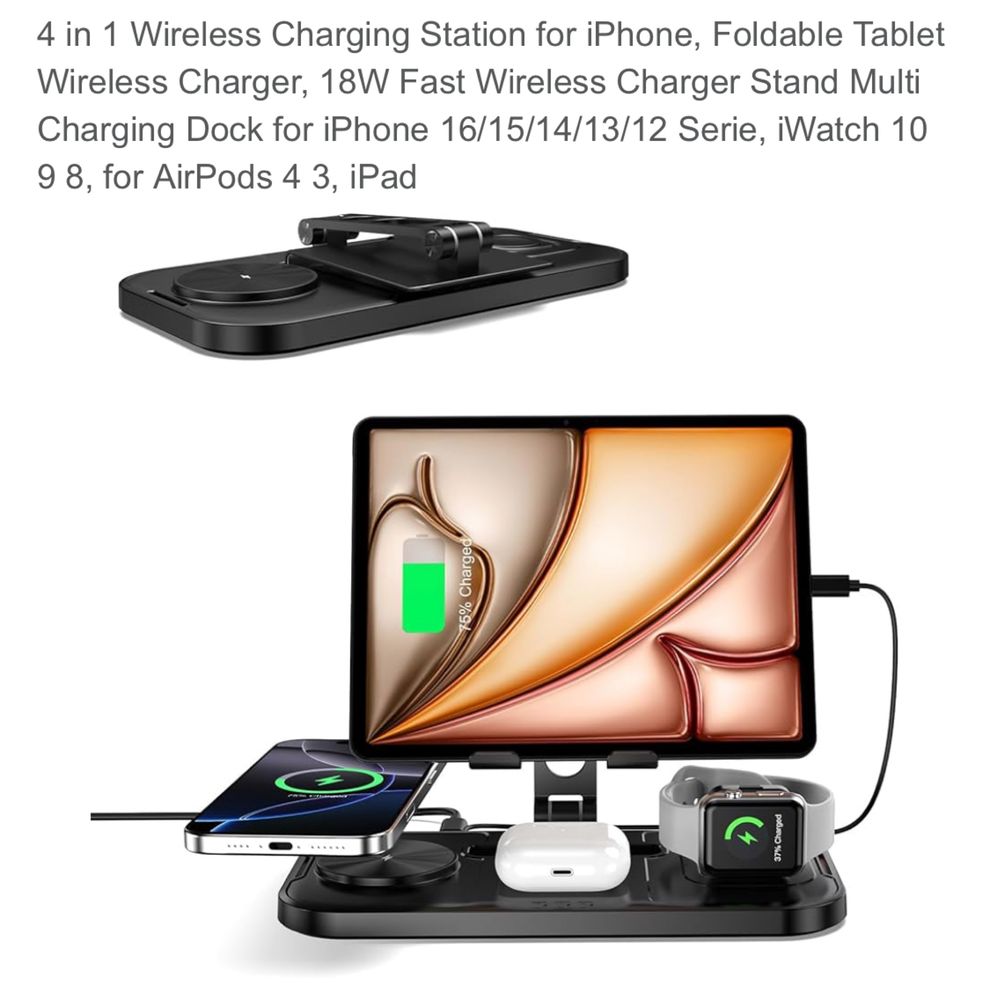 Wireless Charger 4 in 1, ladowarka indukcyjna