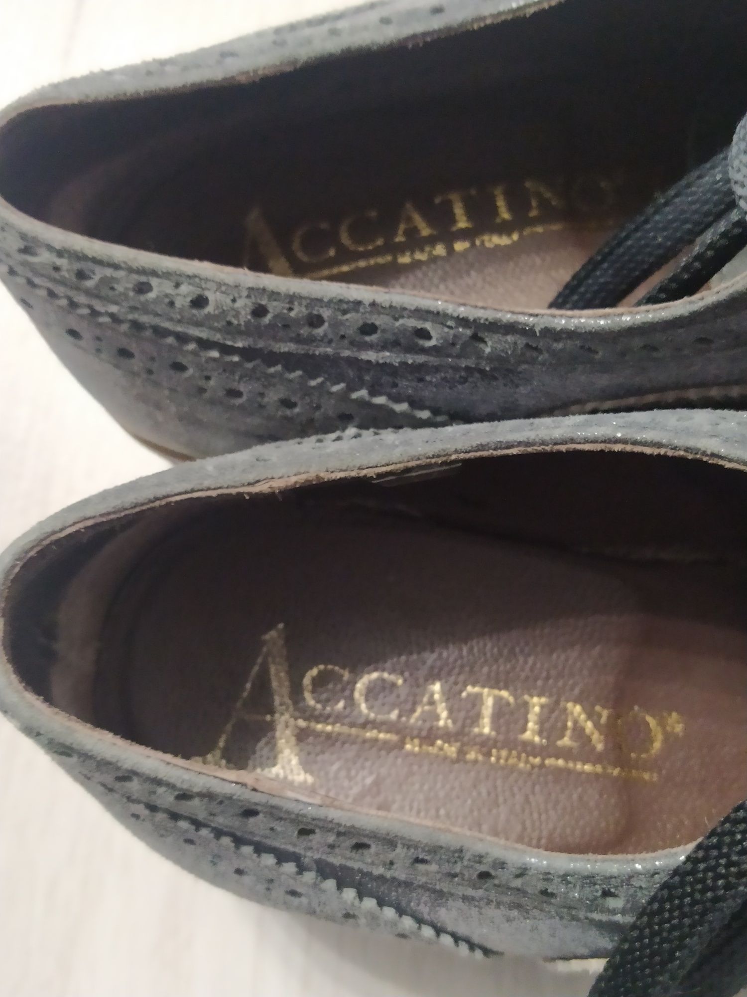 Skórzane buty Accatino Italy rozm 37