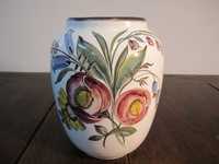 Wazon ceramiczny Gmundner Austria kwiaty ręcznie malowane